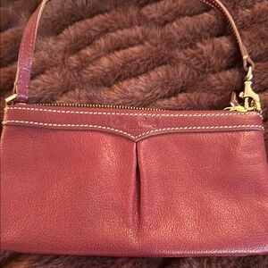 Elegant Red Leather Women's Bag